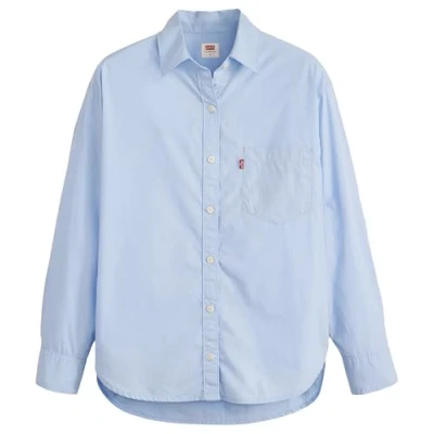 Image of Levi&#039;s Harlie NEW Buttondown blouse, Women&#039;s, Size: XS, Serenity blue