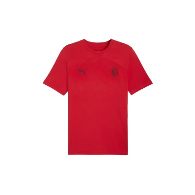 Image of Puma AC Milan Ftblessentials Print Tshirt, Men&#039;s, Size: Large, For all time red black