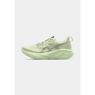 Image of Asics Novablast 5 Road running shoes, Women&#039;s, Size: 4, Whisper green/monument blue shoes