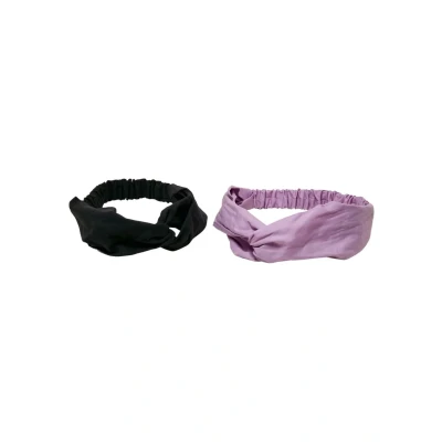 Image of Urban Classics Light Basic 2PACK Hair styling accessory, Women&#039;s, Size: One Size, Lilac black