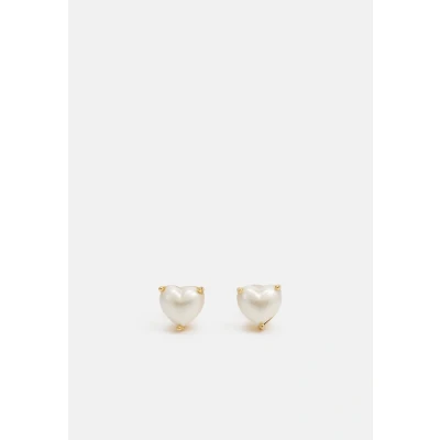 Image of kate spade new york Heart Studs Earrings, Women&#039;s, Size: One Size, White