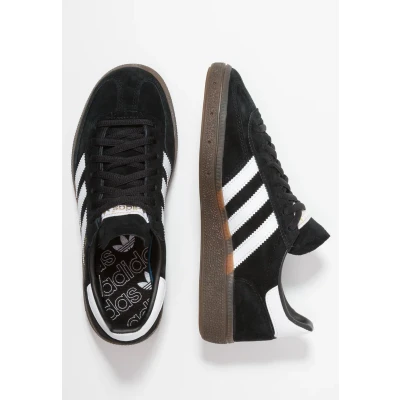 Image of adidas Originals Handball Spezial Trainers, Size: 3.5, Cblack/ftwwht/gum5 Leather/synthetics