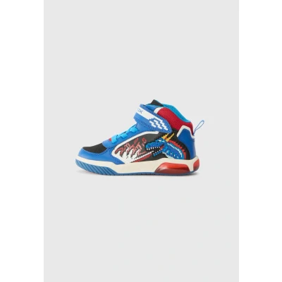 Image of Geox Light UP INEK Hightop trainers for kids, Size: 13K, Royal/red shoes