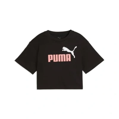 Image of PUMA Girl&#039;s Ess 2 Color No. 1 Logo​ Short Length Tee G Shirt (Pack of 1)