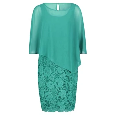 Image of Vera Mont Women&#039;s Dress, Silky Green, 38