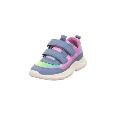 Image of Superfit RUSH Trainers for kids, Size: 2, Blau/lila Imitation leather/ textile