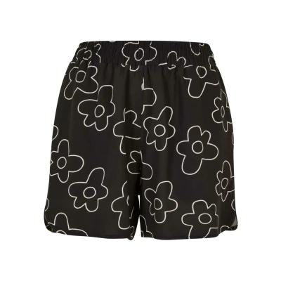 Image of Urban Classics AOP Resort Shorts, Women&#039;s, Size: 26, Blackflower