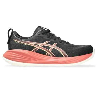 Image of Asics GEL Cumulus 27 Road running shoes, Women&#039;s, Size: 3, Black/orange glow shoes