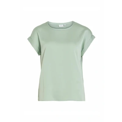 Image of VILA Viellette Basic Tshirt, Women&#039;s, Size: 6, Mint