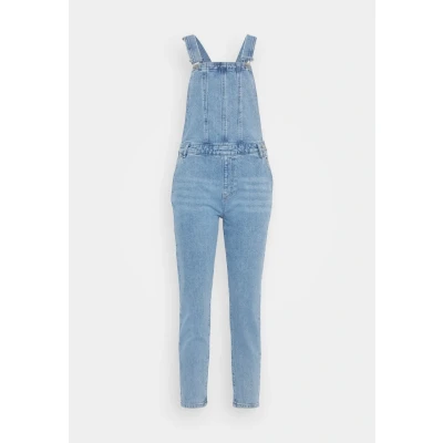 Image of ONLY Onlpercy Dungarees, Women&#039;s, Size: XSx32, Light blue denim