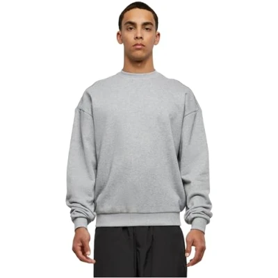 Image of Urban Classics Ultra Heavy CREW Sweatshirt, Men&#039;s, Size: 4XL, Grey