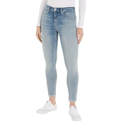 Image of Tommy Jeans NORA Skinny Fit, Women&#039;s, Size: 24x32, Denim light