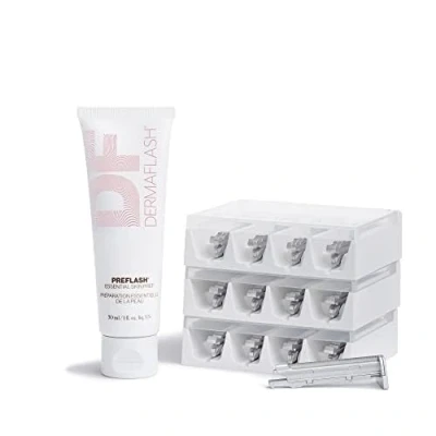 Image of DERMAFLASH The Essentials and Sonic Dermaplaning Refill Kit (Various Options) 12 Week Supply
