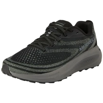 Image of Merrell Morphlite Road running shoes, Men&#039;s, Size: 11, Black/asphalt Textile