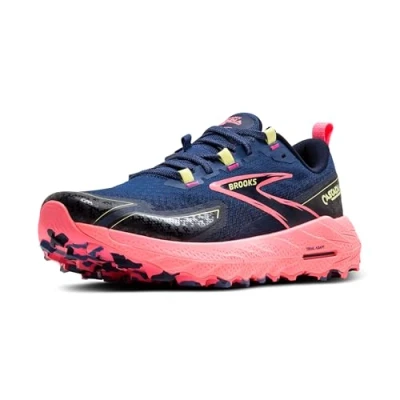 Image of Brooks Cascadia 18 Trail running shoes, Women&#039;s, Size: 5, Grey blue pink sunny lime Textile