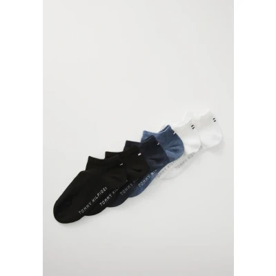 Image of Tommy Hilfiger Children Unisex 6 PACK Socks for kids, Size: 2.5 5, Black /white/jeans