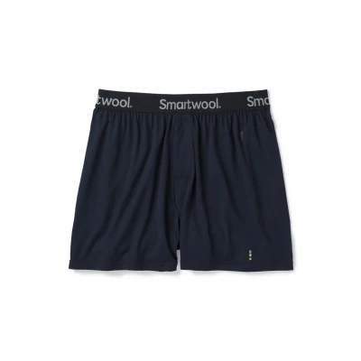 Image of Smartwool Merino Boxer Briefs, Men&#039;s, Size: Large, Deep navy