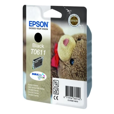 Image of Epson Print Ribbon, Black, 24 Pin, Genuine