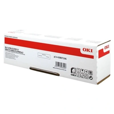 Image of Oki 45807106 Toner B412, B432, B512, Mb472, 492, 562, 7000 Pages, Black