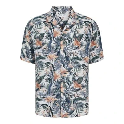 Image of Jack &amp; Jones Jjejeff Tropical Resort Shirt Shirt, Men&#039;s, Size: Large, Cloud dancer