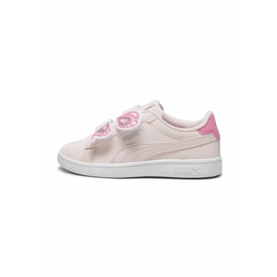 Image of Puma Smash Sneakers Trainers for kids, Size: 13K, Frosty pink strawberry burst white silver Synthetics