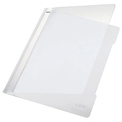 Image of Leitz File Folder Standard A4 Plastic Pack of 25 Capacity 250 Sheets White