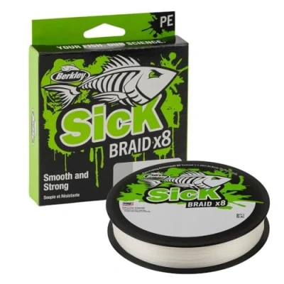 Image of Berkley Sick Braid White Braided line 0.08mm (6kg) (300m) fishing