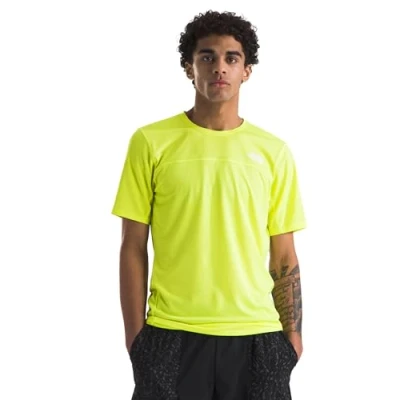 Image of The North Face Sunriser Sports Tshirt, Men&#039;s, Size: Small, Firefly yellow