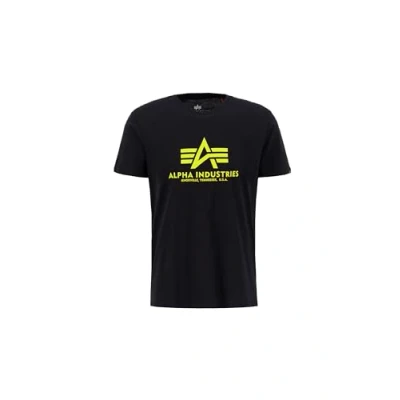 Image of Alpha Industries Print Tshirt black, Men&#039;s, Size: Medium, Black