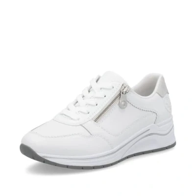 Image of Rieker N9501 Women&#039;s Low Top Trainers with Loose Insole, White 80, 42 EU Weit