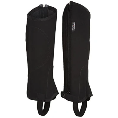 Image of HKM Faux Nubuck Riding Skates with Elastic Insert, Black, S 36