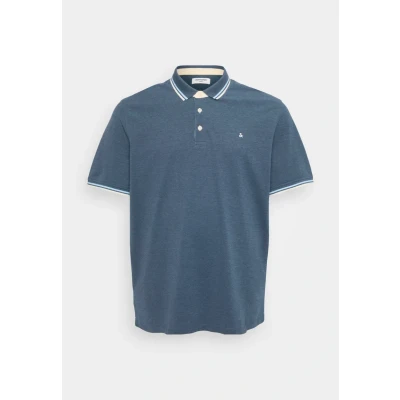 Image of JACK &amp; JONES Men&#039;s Jjepaulos Polo SS Noos Pls, stormy weather, 3XL