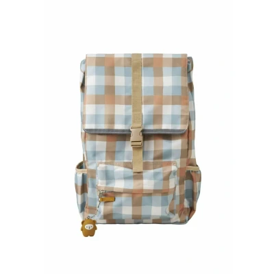 Image of Fabelab Cottage Checks Rucksack for kids, Size: One Size, Multi print