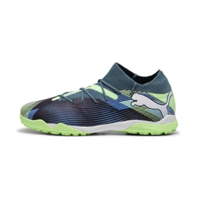Image of Puma Future 7 Match TT Astro turf trainers, Men&#039;s, Size: 7.5, Gray skies/white/fizzy apple Textile/synthetics
