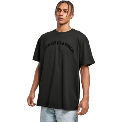 Image of Urban Classics Oversized GATE TEE Print Tshirt, Men&#039;s, Size: 3XL, Black