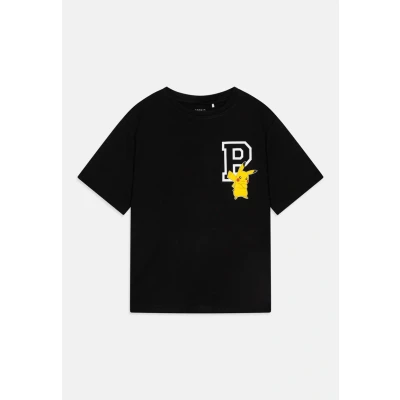Image of Name it Nkmdex Pokemon SKY Print Tshirt for kids, Size: 4y, Black