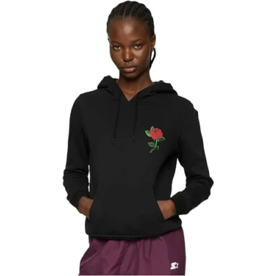 Image of Mister Tee ROSE Hoodie, Women&#039;s, Size: XS, Black