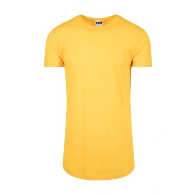 Image of Urban Classics Shaped LONG DO NOT USE Basic Tshirt, Men&#039;s, Size: Medium, Powderyellow