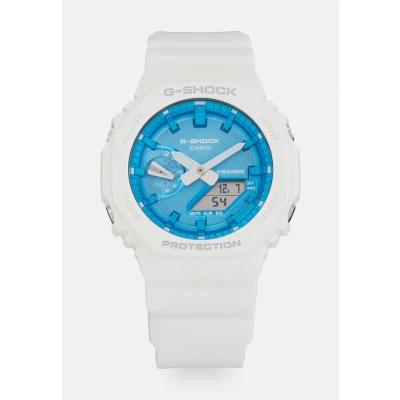 Image of G SHOCK Unisex Watch, Size: One Size, White/blue