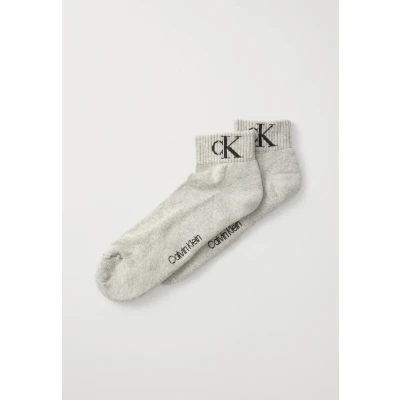 Image of Calvin Klein Underwear MEN Quarter Monogram Socks, Men&#039;s, Size: 6 8, Black