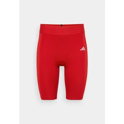 Image of adidas Performance Techfit Short Tight Pants, Men&#039;s, Size: Large, Team power red