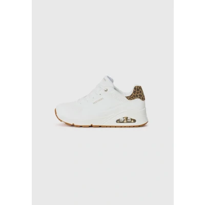 Image of Skechers Women&#039;s Uno Jungle Nite Sneaker, White, 3.5 UK