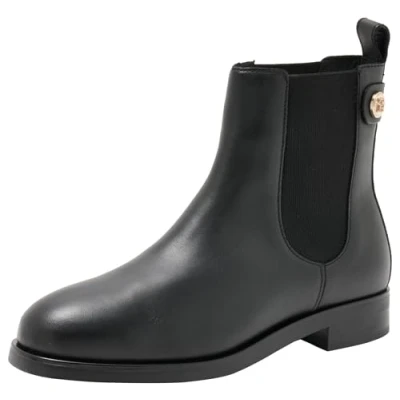 Image of Tommy Hilfiger STUD LOW Chelsea Classic ankle boots, Women&#039;s, Size: 3.5, Black Leather