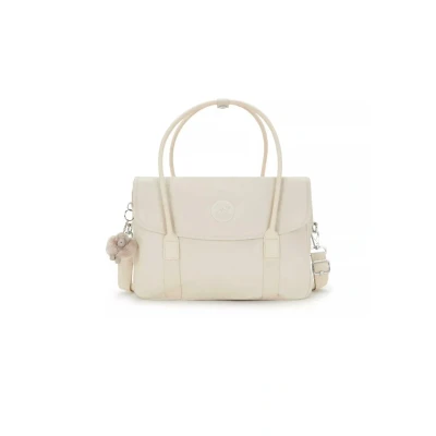 Image of Kipling Superworker S Handbag, Women&#039;s, Size: One Size, Beige pearl