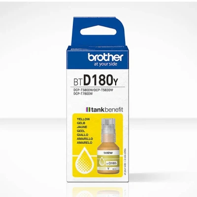 Image of DCP T780DW Brother BTD180Y yellow ink bottle (original Brother)