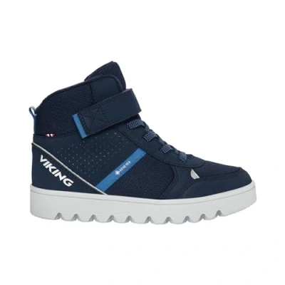 Image of Viking Fleek WARM GTX Unisex Winter boots for kids, Size: 1, Navy/demin Imitation leather/ textile