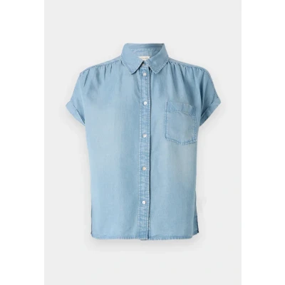 Image of TOM Tailor Blouse Buttondown blouse, Women&#039;s, Size: 10, Blue denim