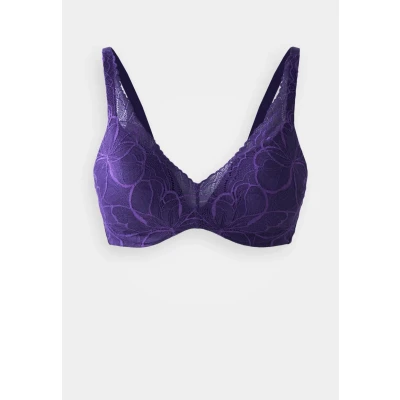 Image of Triumph Women&#039;s Body Make up Illusion Lace Wp Bra, Prussian Blue, 32C