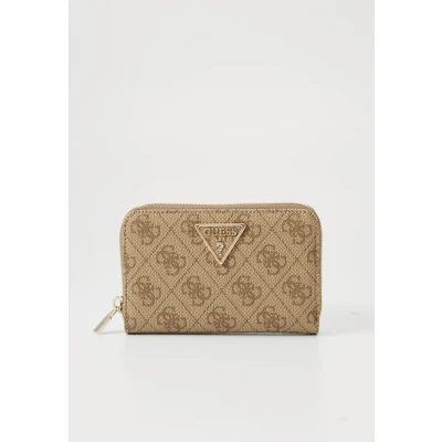 Image of Guess Laurel ZIP Around Wallet, Women&#039;s, Size: One Size, Latte