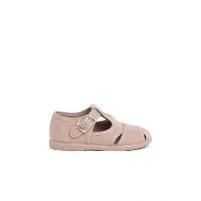 Image of Pisamonas Pepitos DE Abiertos Baby shoes for kids, Size: 4.5K/5K, Tostado Textile